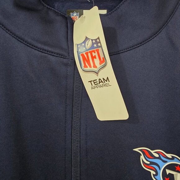 Tennessee Titans Men's NFL Team Apparel Full-Zip Jacket Navy Size 2XL NWT - Picture 3 of 9